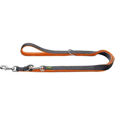 Abbildung von HUNTER Verstellbare Führleine Maldon 15/200, orange/grau 15/200