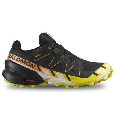 Abbildung von Salomon Speedcross 6 GTX Laufschuh Trail, Herren, Größe: 45 1/3, Black/sulphur spring/bird of paradise Schuhe