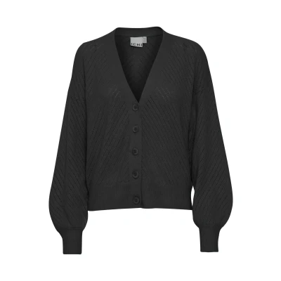 Abbildung von ICHI ALPA Strickjacke, Damen, Größe: Large, Black