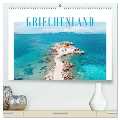 Abbildung von Griechenland Inselparadies in Europa (hochwertiger Premium Wandkalender 2025 DIN A2 quer), Kunstdruck Hochglanz