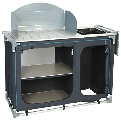 Abbildung von Campingschrank Reise Camping Küche Küchen Box Faltschrank Spülbecken Alu