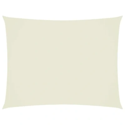 Abbildung von vidaXL Sonnensegel Wasserfest Sonnenschutz Windschutz Sonnendach UV Schutz Garten Terrasse Balkon Oxford Gewebe Rechteckig 3x6m Creme