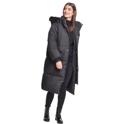 Abbildung von Urban Classics Curvy Ladies Oversize COAT Wintermantel, Damen, Größe: 4XL, Black/black