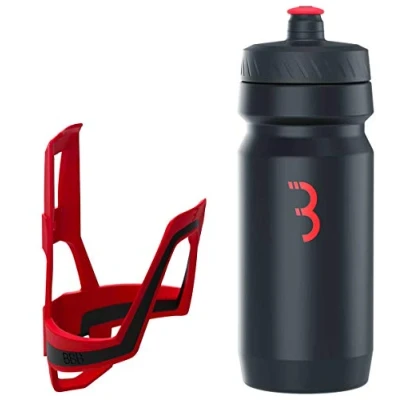Abbildung von BBB Cycling Flaschenhalter Fahrrad Combo Fueltank Wasserflasche BBC 03C, Rot Schwarz / Rot, 550 ml