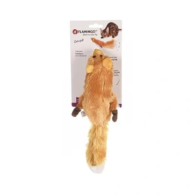 Abbildung von Flamingo Flapso Bewegendes Eichhrnchen Katzenspielzeug 14x35x4 c...