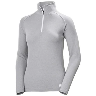 Abbildung von Helly Hansen Damen Jacke Verglas 1/2 Zip Jacke, Grey Fog Melange, XL, 62965