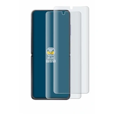 Abbildung von BROTECT Full Cover Schutzfolie Matt für Samsung Galaxy Z Flip / 5G (2 Stück) Screen Displayschutz Folie, 3D Curved, Anti Reflex