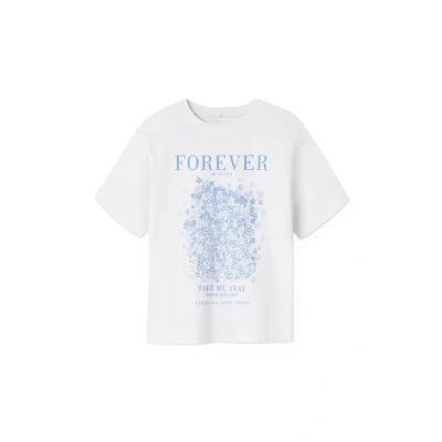 Abbildung von Name it Nkfdask NREG Tshirt print für Kinder, Größe: 134/140, Bright white