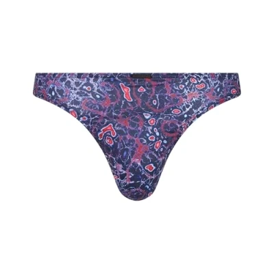 Abbildung von Bruno Banani String Microscope SLIP Slip, Herren, Größe: Large, Schwarz blau rot