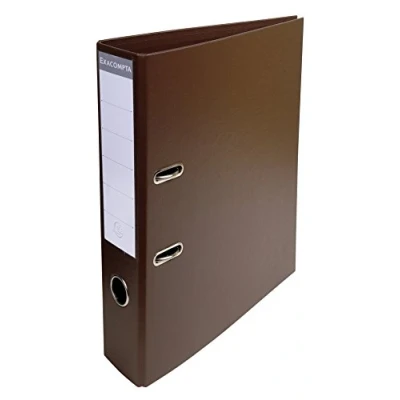 Abbildung von Exacompta 53746E 1 Ordner mit Hebelmechanik A4 Prem&#039;Touch Rücken 70 mm Mechanik 75 Außenmaße: 32 x 29 7 cm Abheftbares Format Farbe: Braun