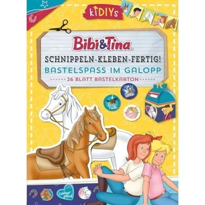 Abbildung von Schnippeln Kleben Fertig! Bibi &amp; Tina Bastelspaß im Galopp: 26 Blatt Bastelkarton (kiDIYs)