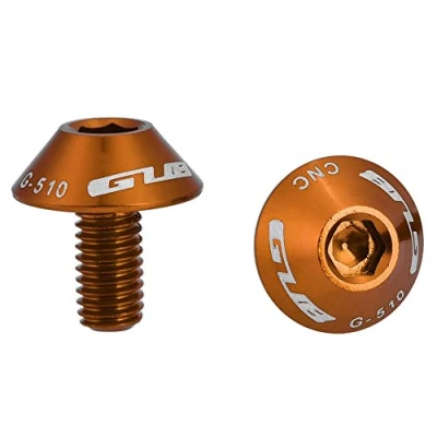 Abbildung von Fahrradschrauben Schrauben, 2ST Fahrrad Flaschenhalter Halterung Schraube Schrauben M5 * 12mm (Gold)