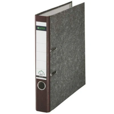 Abbildung von Leitz Qualitäts Ordner, 20er Pack, das Original, DIN A4 Aktenordner schmal, 5 cm breit, Wolkenmarmor Papier, Recycling Blauer Engel, Mit 180 Mechanik, Höchste Stabilität, Braun, 10505075
