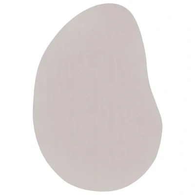 Abbildung von vidaXL Ovaler Regenbogen Bereichsteppich 80 x 150 cm Weiche Polyester Matte in Sandfarbe Minimalistisches Design für Wohnzimmer und Schlafzimmer Muster Berührungs Teppiche Maschinenwaschbar