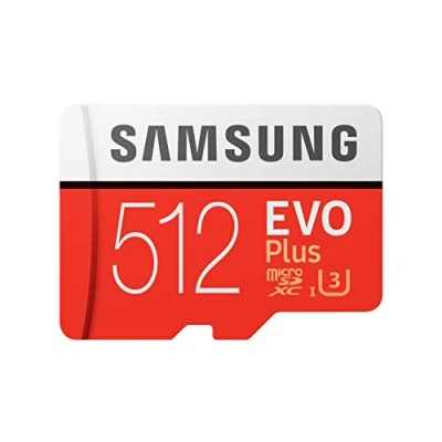 Abbildung von 512GB Samsung EVO Plus MicroSDXC 100MB/s +Adapter