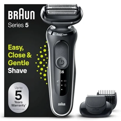 Abbildung von Braun Elektrorasierer Series 5 51 W1500s, Aufsätze: 1, EasyClick Barttrimmer Aufsatz, Wet&amp;Dry