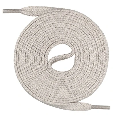 Abbildung von Mount Swiss Schnürsenkel flache Premium aus 100% Baumwolle, reißfest, 7 mm breit