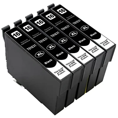 Abbildung von ESMONLINE 5 er Set Multipack kompatible Druckerpatronen als Ersatz für Epson 16 XL Workforce WF 2760DWF 2750DWF 2660DWF 2650DWF 2630WF 2540WF 2530WF 2520NF 2510WF 2010W