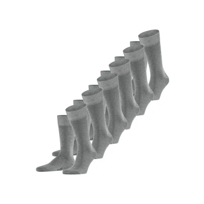 Abbildung von Falke Happy 6PACK Everyday Casual Socken, Herren, Größe: 39 42, Light greymel