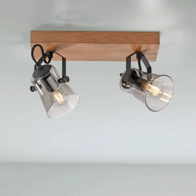 Abbildung von Deckenleuchte GREEN LANGSTRÖM, 2x E14/10Watt max., Holz natur