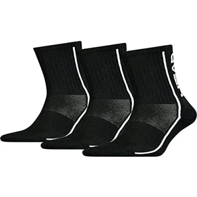 Abbildung von HEAD Unisex Crew sokken, uniseks Performance Socks, Schwarz, 39 EU