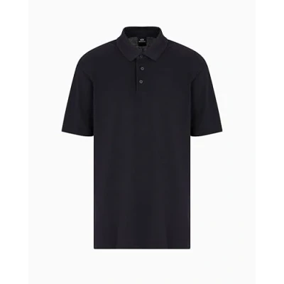 Abbildung von Armani Exchange Men&#039;s Urban Heights, Embroidered Logo Polo Shirt, Deep Navy, XXL