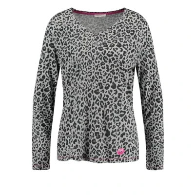 Abbildung von Key Largo Leona Vneck Langarmshirt, Damen, Größe: Small, Silver