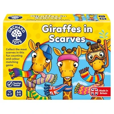 Abbildung von Orchard Toys Giraffes in Scarves Game, Fun Counting and Colour Educational Games, Games for Kids Age 4 7 Years.