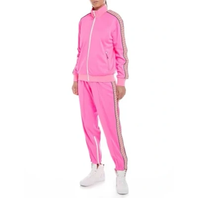 Abbildung von Replay Damen Sweatshirt aus Fleece, Rosa (Pink Fluo 817), M