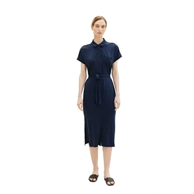Abbildung von TOM Tailor Blusenkleid, Damen, Größe: 36, Midnight sail