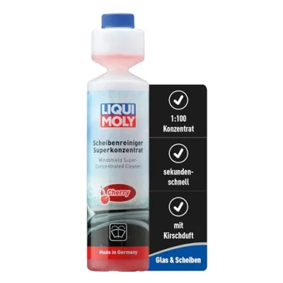Abbildung von LIQUI MOLY Scheibenwischwasser Scheibenreiniger Superkonzentrat Cherry, Art. Nr. 21706 I 250 ml Scheiben Wischwasser Konzentrat mit Kirsch Duft für eine schnelle Reinigung Mischverhältnis 1:100
