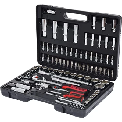 Abbildung von KS TOOLS 918.0694 Steckschlüsseleinsatz Set 94 Chrom Vanadium Stahl 1/2, 1/4Zoll mit Ratschenfunktion Vierkant