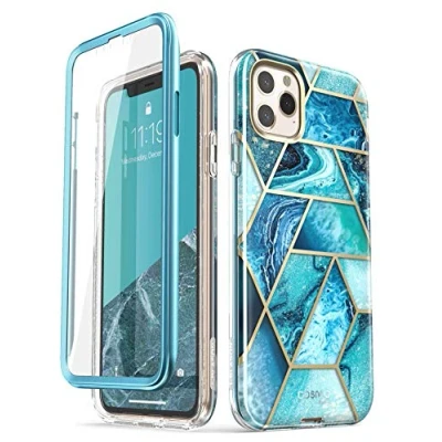 Abbildung von i Blason iPhone 11 Pro Hülle Glitzer Handyhülle 360 Grad Case Bling Schutzhülle Bumper Cover [Cosmo] mit integriertem Displayschutz 5.8 Zoll 2019 Ausgabe (Ocean)
