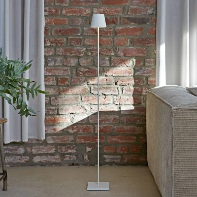 Abbildung von LED Akku Stehlampe Nuindie IP54 120 cm rund USB C schneeweiß