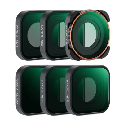 Abbildung von K&amp;F Concept ND &amp; CPL Filter Set Kompatibel mit GoPro Hero 13 Schwarz, 6 Pack ND8 ND16 ND32 ND64 ND1000 Neutral Density Polfilter Kit für Go Pro 12/11/10/9 Kunststoffrahmen