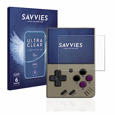 Abbildung von Savvies 6 Stück Schutzfolie für Miyoo Mini Displayschutz Folie Ultra Transparent