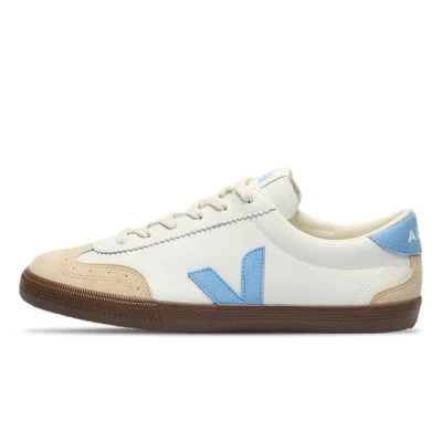 Abbildung von Veja Volley Sneaker low, Damen, Größe: 42, White/aqua/bark Leder