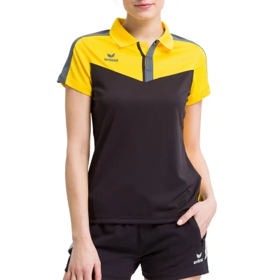 Abbildung von Erima Squad Poloshirt Damen gelbschwarzgrau, 34