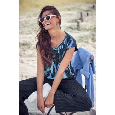 Abbildung von Laura Scott Kurzarmshirt mit Allover Print NEUE KOLLEKTION
