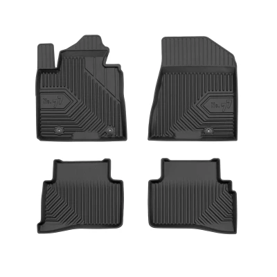 Abbildung von FROGUM No. 77 77425804 Fußmattensatz TPE (thermoplastischer Elastomer) vorne und hinten 4 schwarz Maßgefertigt HYUNDAI: Tucson