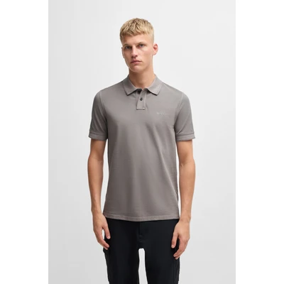 Abbildung von BOSS Prime Poloshirt, Herren, Größe: Small, Open grey