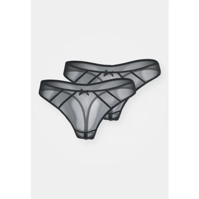 Abbildung von LASCANA String Ouvert, (Packung, 2 St., Stück), aus leicht transparentem Netzmaterial