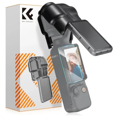 Abbildung von K&amp;F Concept Schutzhülle für DJI Osmo Pocket 3, Objektivschutz Kunststoff Gimbal Schutz Objektiv Bildschirmschutz, 3 Objektivschutz, Zubehör