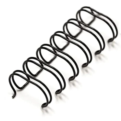 Abbildung von Albyco Wire O Drahtbinderkämme 7,9 mm Buchringe, Spiralbinder, Papier Binder, Drahtbinderucken, Wirebind, Binderucken draht, 1/4 Zoll bis zu 45 Blatt 100 Stück Schwarz