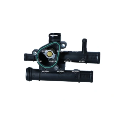Abbildung von NRF 725310 Kühlwasserthermostat 89 mit Dichtring Gehäuse RENAULT: CLIO 2, LAGUNA 2 Grandtour,