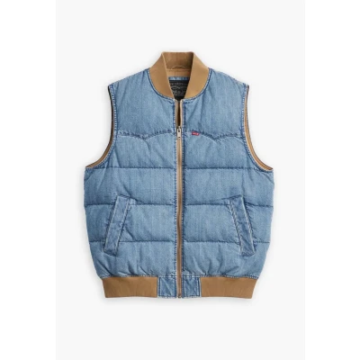 Abbildung von Levi&#039;s Western Super PUFF Weste, Herren, Größe: Small, Slightly sidetracked