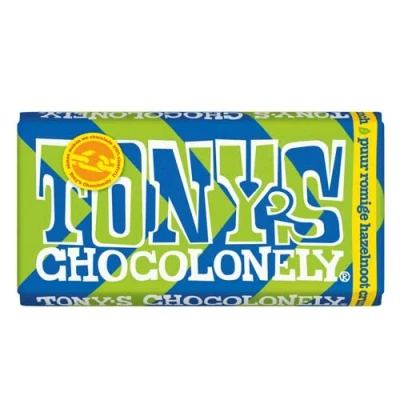 Abbildung von Tony&#039;s Chocolonely Zartbitterschokolade Haselnuss Crunch 180g