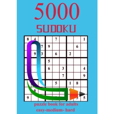 Abbildung von 5000 sudoku puzzle book for adults easy medium hard: to hardSudoku Puzzles with Solutions paperback game suduko books ... soduku insane