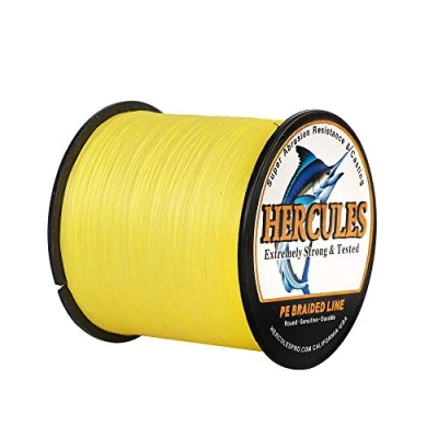 Abbildung von Hercules Super Cast 100m 2000m 109 2196 Yards Geflochtene Angelschnur 6lb 100lb Test für Salzwasser Süßwasser PE Geflecht Fischdraht Superline 4 Stränge