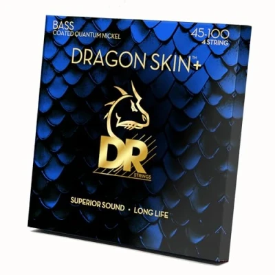 Abbildung von DR Strings Dragon Skin+ Coated Nickel Medium Light 45 100